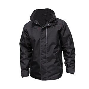 Result Mens Waterproof Denim Textured Rugged Jacket / Black